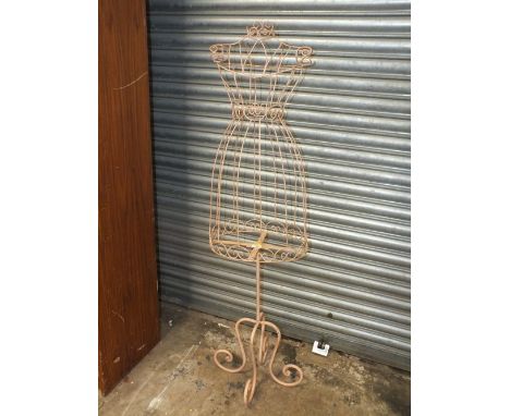 A MODERN PAINTED METAL MANNEQUIN