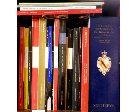 Sotheby's "Die Sammling Der Markgrafen Und Grossherzoge von Baden" 1995 auction catalogue, together with a quantity of German