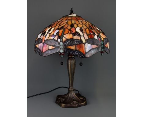 A Tiffany style table lamp, H. 50cm.