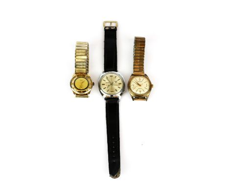 Three interesting gent's vintage wristwatches, Ramona, Omnta and Agon.