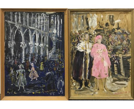Joy Roussell Stone A.R.CA.A (British b.1926) framed oil on canvas portrait of her majesty Queen Elizabeth II, frame size 43 x