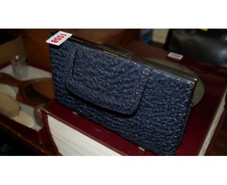 Four vintage leather handbags, to include a Waldybag; and another textured example. 