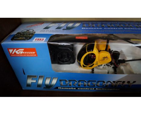 A K G Keguan Fly Dragonfly remote control helicopter, boxed. 