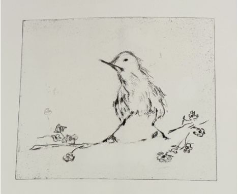 YDame Tracey Emin D.B.E., R.A. (b. 1963), Self Portrait as a Small Bird, etching, signed in pencil, titled and dated 2002, ed