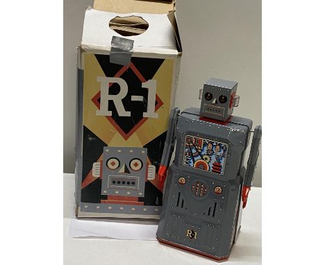 A boxed tin plate R1 Robot 