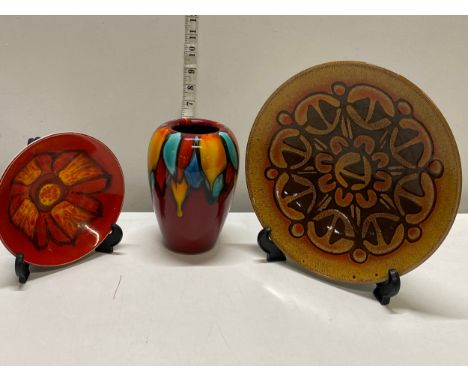 Three pieces of collectable Poole pottery 