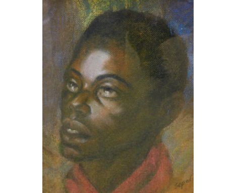 Hyman Segal (1914-2004).  Kikuya, pastel on hardboard, signed and titled verso, 31.5cm x 26cm