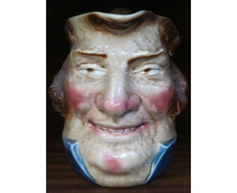 SARREGUEMINES GLAZED CERAMIC CHARACTER JUG DEPICTING JOHN BULL, No3257