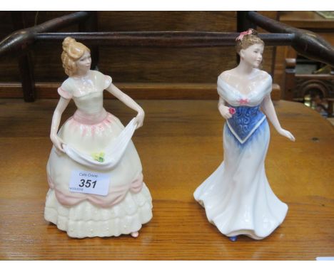 TWO ROYAL DOULTON GLAZED CERAMIC FIGURES 