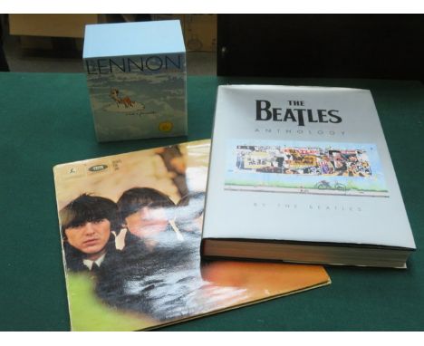 BEATLES ANTHOLOGY, BEATLES FOR SALE LP AND JOHN LENNON CD ANTHOLOGY 