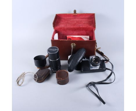 An Asahi Pentax S1 camera, No 490108, and extra lens and accessories, in carry case 