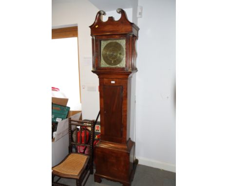 A mahogany cased longcase clock with brass dial, signed Charles Vaughan Pontypool 1759, dial 11" wideCondition: surface scrat