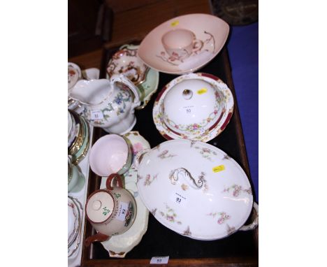 A Carltonware porcelain bowl, various other Carltonware and decorative ceramics, including Mottoware and Shelley 
