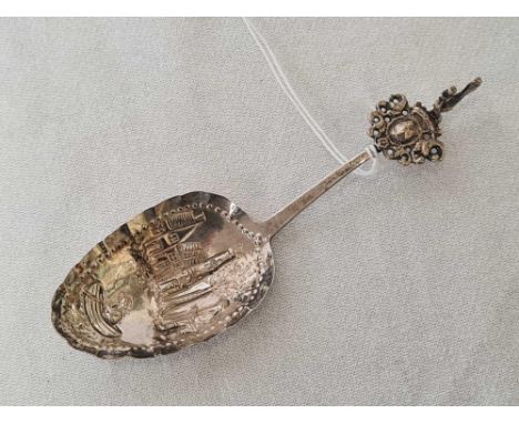 GOOD SILVER DUTCH CADDY SPOON