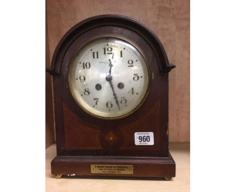 MANTEL PIECE CLOCK BY PAGE KEEN &amp; PAGE OF PLYMOUTH