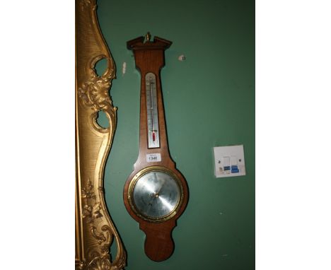A 'Comitti of London' cased Barometer and Thermometer, a/f