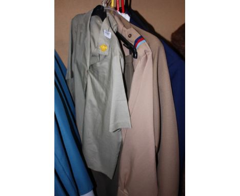 Five Army and Police Uniforms for  fancy dress wear.