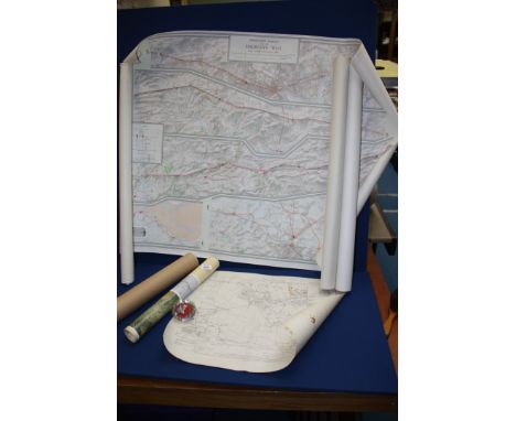 A quantity of pictorial Maps including Leominster Ward, Worcester, Hereford City and Environs, etc.