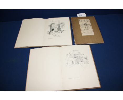 Three volumes - Sketch books of Rome, Venice, Florence