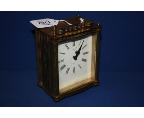 A Smiths eight day brass Carriage Clock.