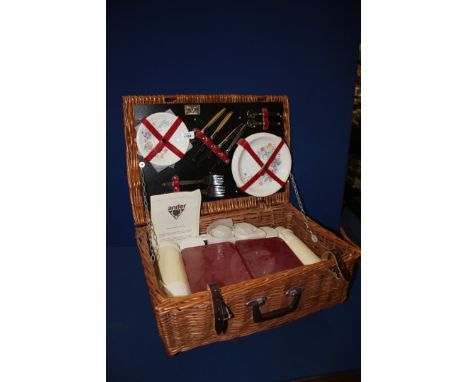 An Antler Brexton picnic Hamper with contents