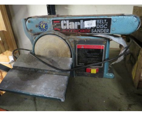 A CLARKE BELT AND DISC SANDER