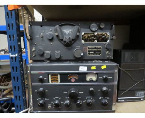 A VINTAGE RCA AR88 RECEIVER AND A SIGNAL CORPS RECEIVER TYPE BC-348-R