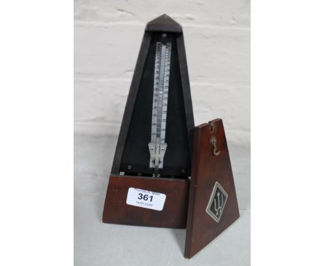 A German mahogany cased metronome 