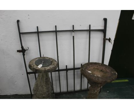 Iron gate, height 123 cm, width 113 cm