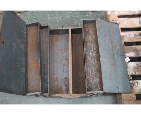 Vintage metal toolbox
