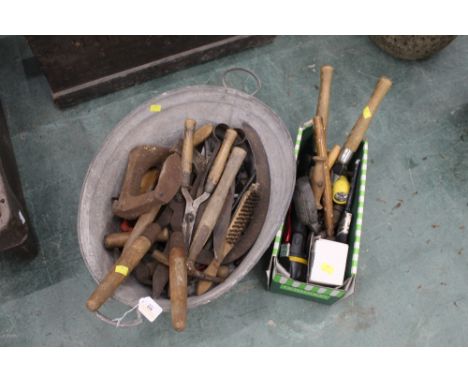 Quantity of hand tools to include shears, hammers etc  
