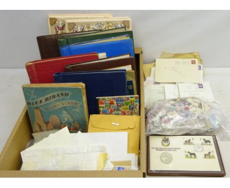 Quantity of Great British and World stamps in albums and loose including; Queen Victoria stamps on covers, Rhodes Centenary c