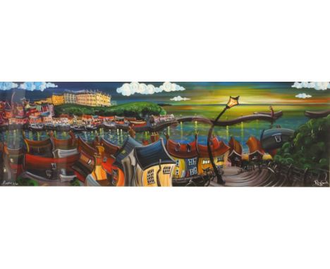 'Whitby Sunrise', limited edition colour giclee print No.7/250 signed by Rayford with certificate of authenticity verso 23cm 
