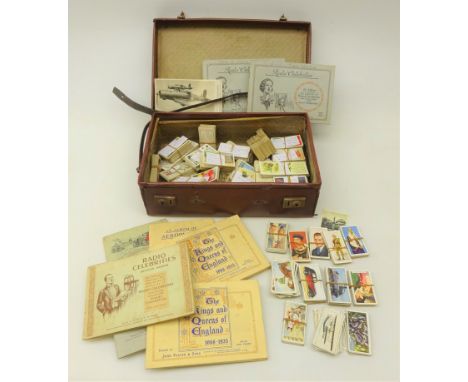 Collection of Cigarette cards incl. four complete albums of Radio Celebrities, Safety First album, other loose collections an