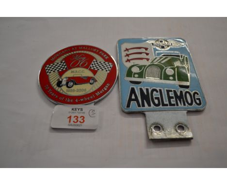 MORGAN SPORTS CAR BADGES (2)