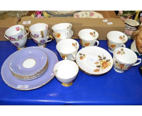 PART TEA SET BY SUTHERLAND TO INCLUDE CUPS, SAUCERS AND SIDE PLATES