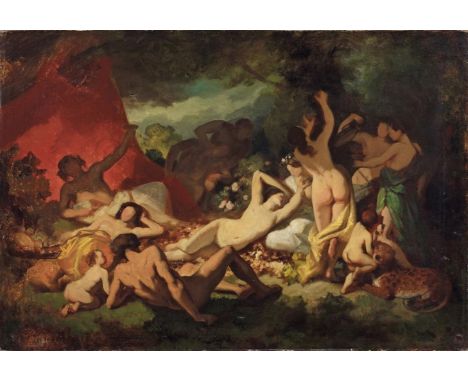 Anselm Feuerbach, Der Triumph des BacchusÖl auf Leinwand. 57 x 84 cm.Signiert unten links: A. Feuerbach.ProvenienzGalerie Wal