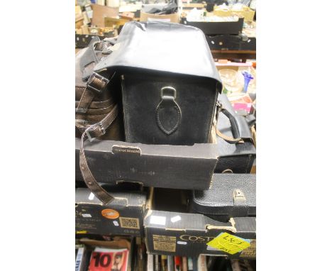 THREE TRAYS OF CAMERA BAGS AND CASES