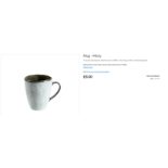 96 X NEW FAIRMONT & MAIN Mug - Misty RRP £8 EACH (MT38). A dusty blue/grey stoneware coffee / tea