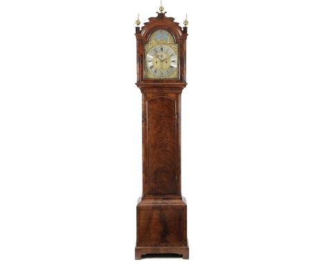 A MAHOGANY LONGCASE CLOCKBY JOSEPH TABRAHAM, WALTHAM ABBEY, MID-18TH CENTURYthe brass eight day four pillar movement with an 