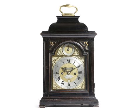 A GEORGE III EBONISED BRACKET CLOCKBY ANDREW MARCHANT, LONDON, MID-18TH CENTURYthe brass eight day, twin fusee movement with 