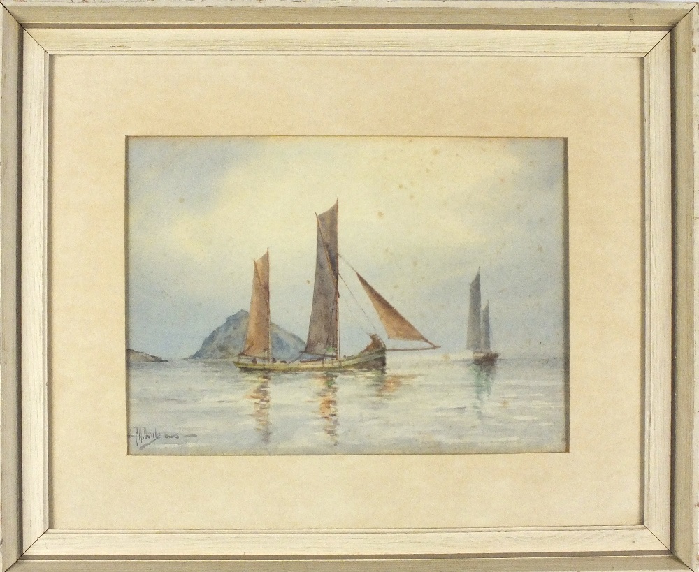 فتح+غشاء+بكارة Lot 328 - P* A* BEALE (Exhibited 1923-1925) Watercolour Twin masted ...