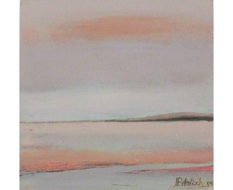 Jim WHITLOCK (b.1944) Oil on canvas ‘Morning Light – Scilly’ Inscribed on label Signed and dated (20)09 Unframed 11.75” x 11.