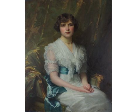 Sir Samuel Luke FILDES (1843-1927) 
Oil on canvas
‘Portrait of Winifred Ellerman’ (1894-1983) (aka Annie Winifred Ellerman wh