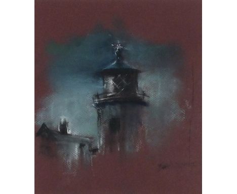 * Allan BRACK Pastel ‘Lizard Light’ Cornwall Signed and dated 2001 9.75” x 8” (24.8cm x 20.3cm)