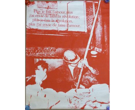 A vintage French theatre poster, 1968 Revolution 