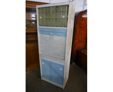 A vintage painted kitchen cabinet 