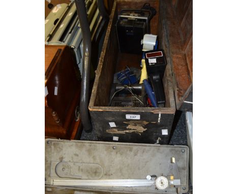 Tools - a Mitutoyo no 505 - 628 calliper, cased,  a Sealey model no. Tl93 Digital Professional Timing Light,  an ANPROBE Reco
