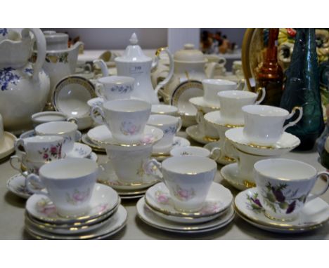 Tea and Coffee Services- a Royal Albert Val d'Ors pattern coffee service for six; a Royal Stuart part tea service;  etc 
