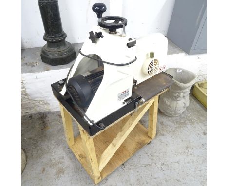 A Jet 10-20plus drum sander on mobile home-made stand. (machine) 62x52x40cm. 